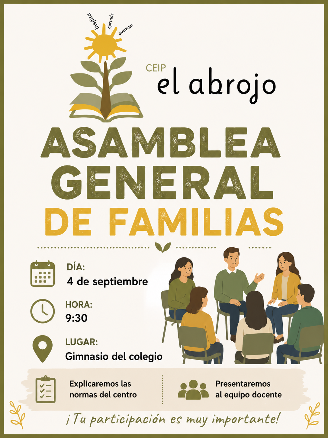 ASAMBLEA FAMILIAS  SEPTIEMBRE 2026
